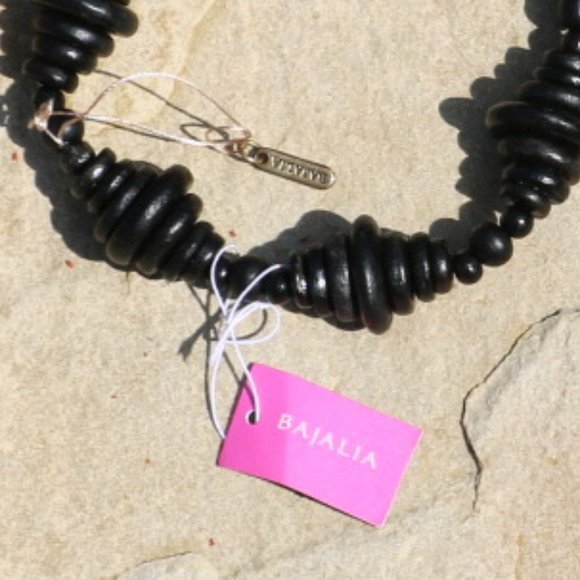 Handmade Ethnic Necklace Long Boho Leather & Wood Beaded Tassel Arrow Tribal NWT - Picture 4 of 7